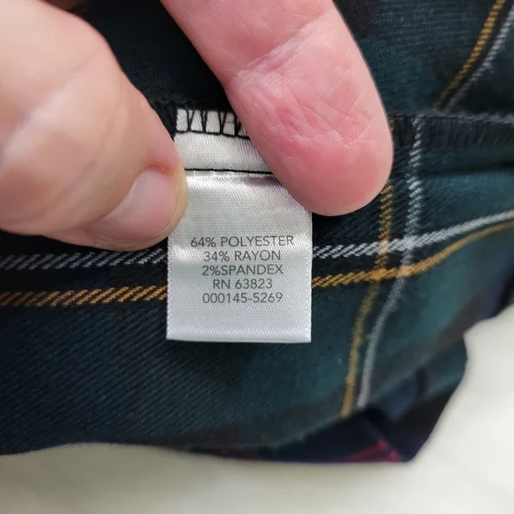 Christopher & Banks Long Holiday Plaid Skirt - Picture 5 of 6